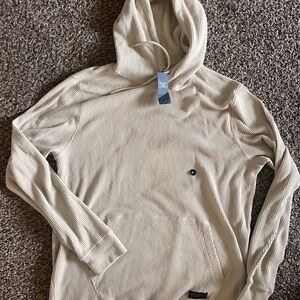 Abercrombie and Fitch Cream Hooded Sweatshirt